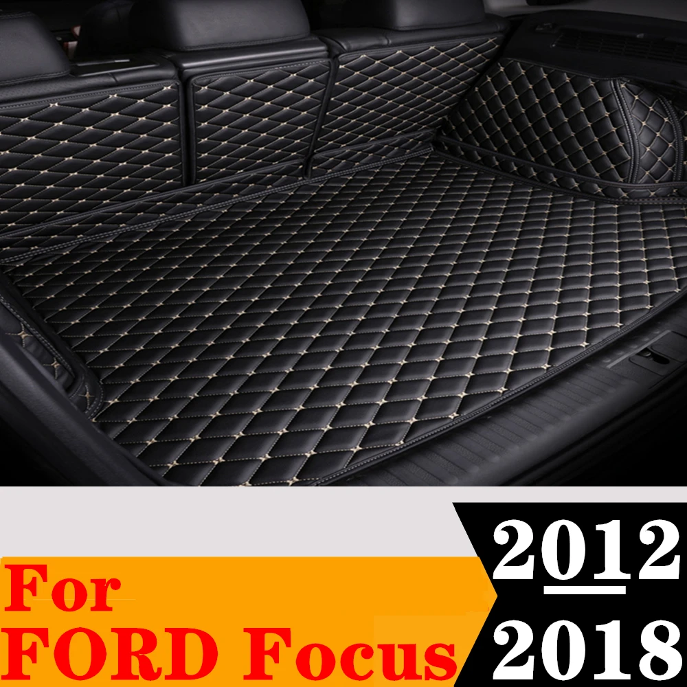 

Полный Комплект ковриков для багажника автомобиля Ford Focus 2018, 2017, 2016, 2015, 2014, 2013, 2012