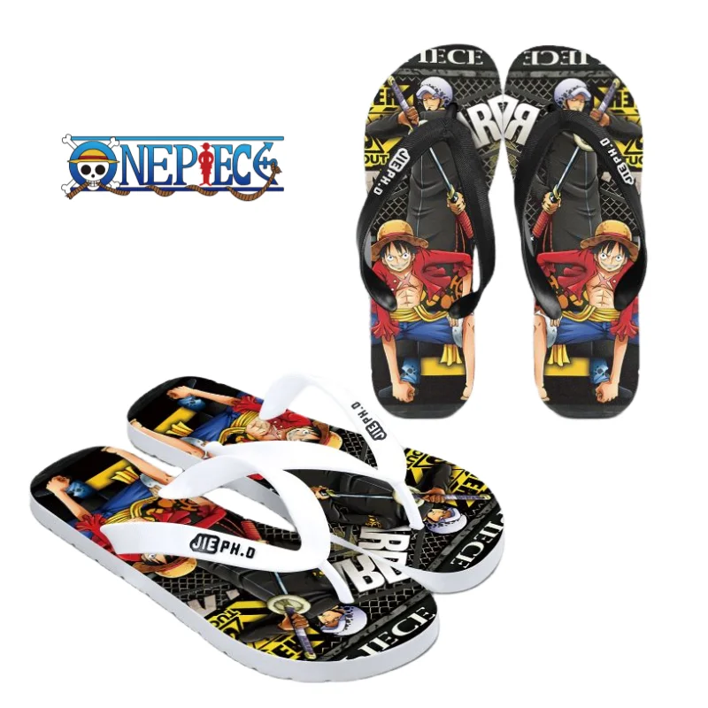 One Piece anime personality trend unisex indoor home non-slip summer anime couple sandals flip-flops fashion peripheral sandals