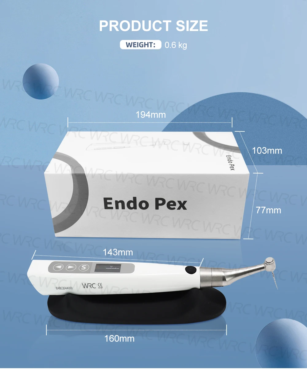 2 In 1 Dental Smart Wireless Endo Motor Built In Apex Locator Root Canal 360ᄚAdjustable Handpiece for Root Canal Treat