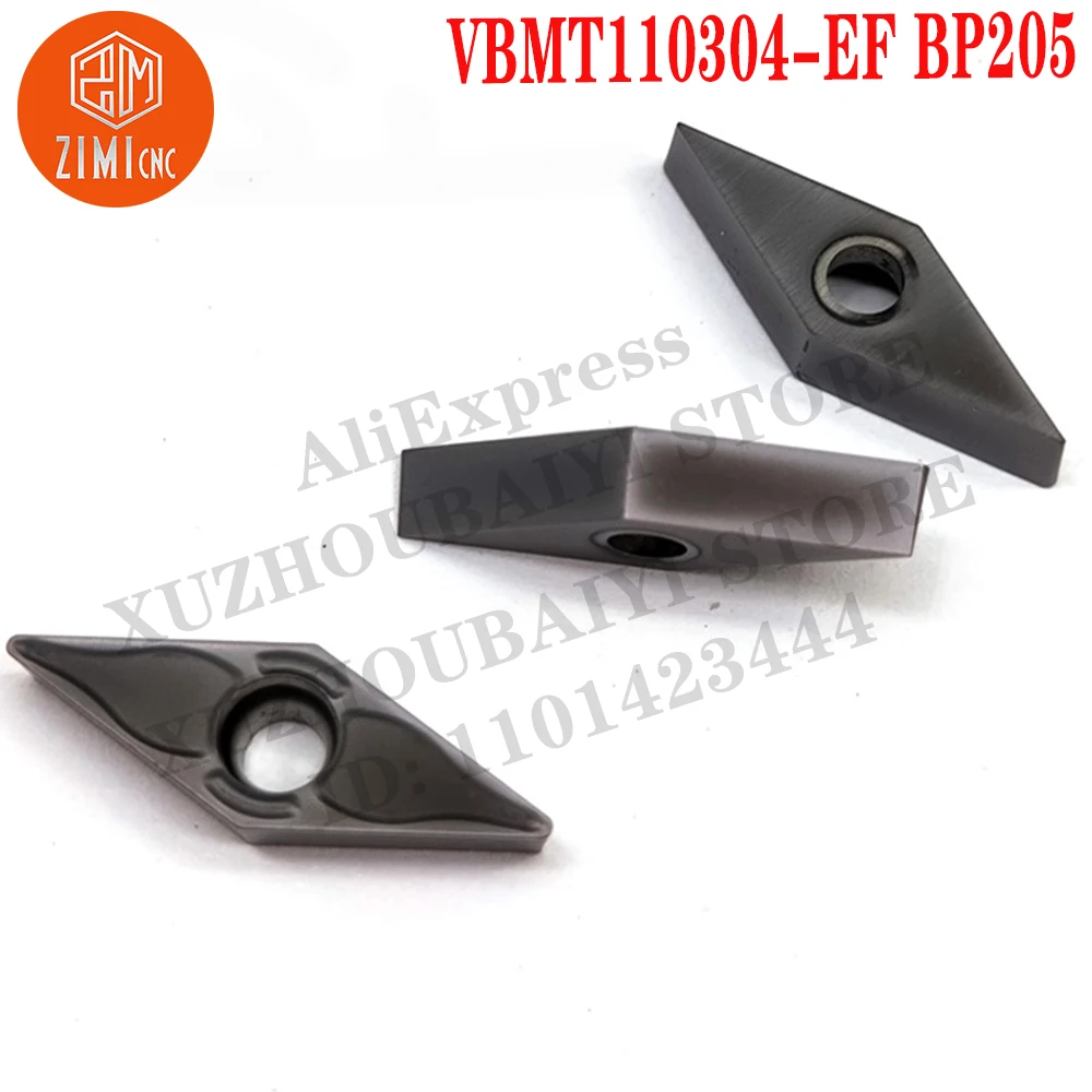 VBMT110304-EF BP205 VBMT 110304-EF Alloy Insert End Mill Tool CNC Tool Carbide Turning Lathe cutting tool mechanical metal lathe