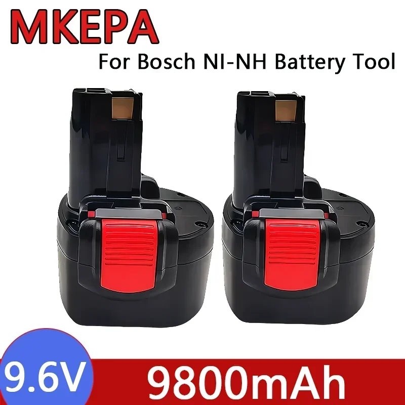 9.6V 4800/6800/9800mAh For Bosch Ni-MH Rechargeable Battery Power Tools PSR 960 BH984 BAT048 BAT119 Replacement battery