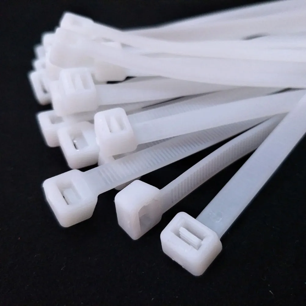 1000Pcs Nylon Cable Tie Self-Locking Plastic Fixing Ring Zip Ties Cable Ties Fasten Loop Wire Organizer Zip Tie