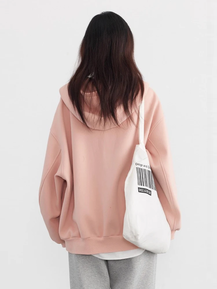 Sudaderas CHIC VEN para mujer, chaquetas informales de manga larga con capucha a la moda, abrigos holgados de felpa con cremallera para mujer, novedad de primavera y otoño 2025