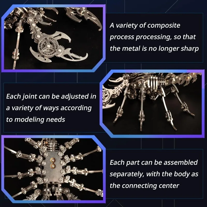 DIY-ステンレス鋼の3D金属ジグソーパズル,取り外し可能なクラフトアセンブリ,ボーイフレンドの装飾用の取り外し可能なおもちゃ