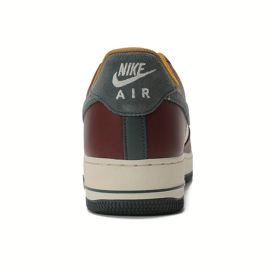 Nike Air Force 1 Low Dark Team أحمر عتيق أخضر مريح متعدد الاستخدامات منخفض الارتفاع أحذية رياضية للرجال HQ3612-113 أحذية متينة غير رسمية