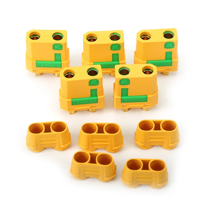 Amass ams XT90S plug anti-ignition hooded male and female head gold-plated 4.5mm battery ESC end model aircraft