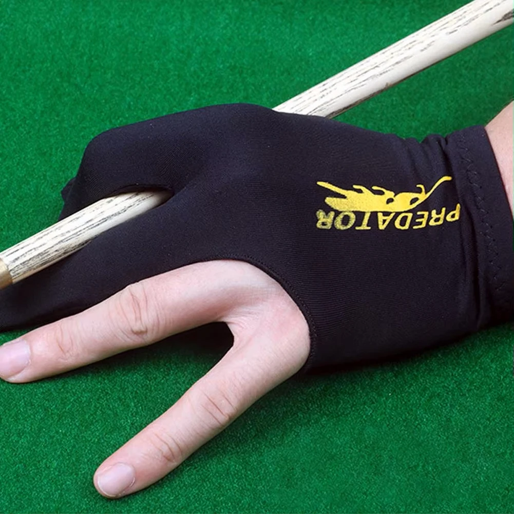 Three Finger Billiard Gloves Pool Cue Grip Custom Logo Neoprene Hand Cover Lightweight Water Resistant