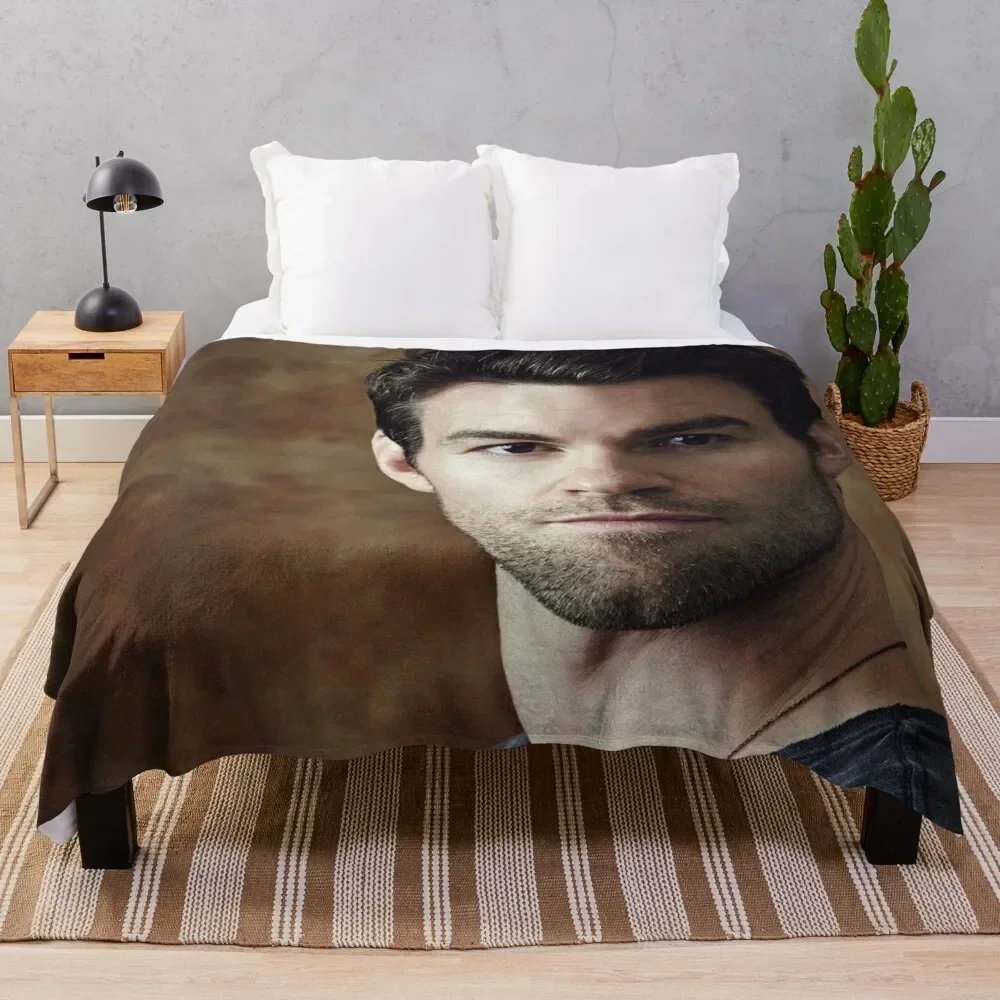 

daniel gillies Throw Blanket Shaggy Furry Soft Blanket for Bedroom Living Room
