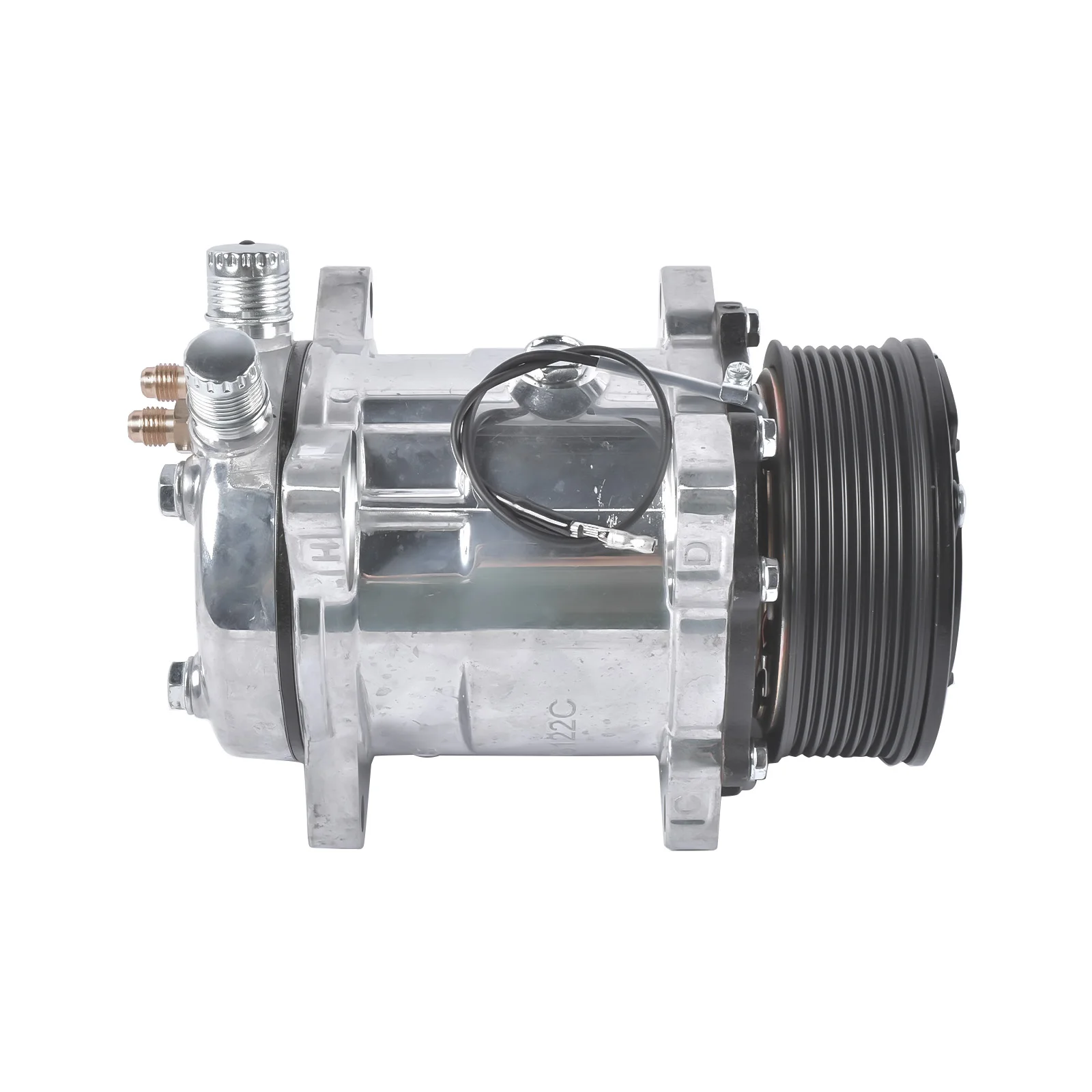 

AP01 HC5002C A/C Compressor w/ Clutch for Sanden 508 Style 8-Groove Serpentine Belt