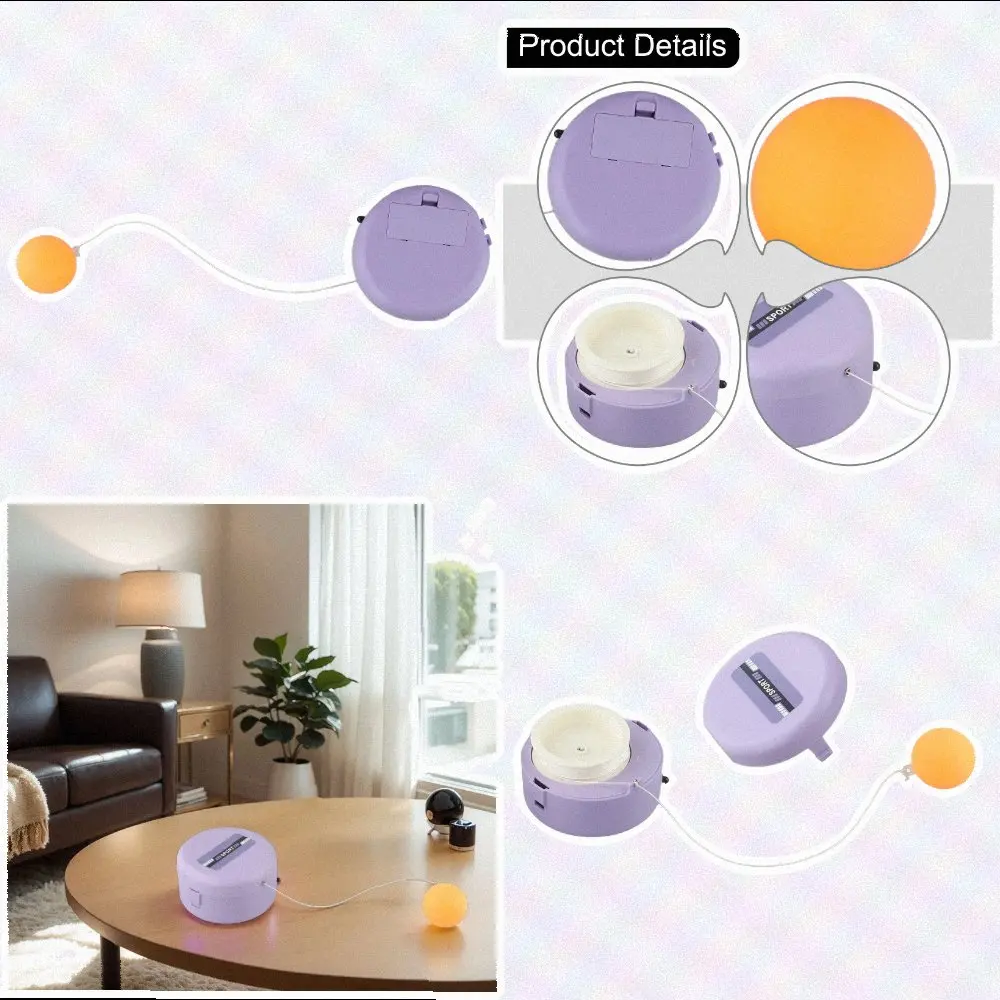 Table Tennis Training Ball Indoor Table Tennis Trainer Indoor Playing Home Exercise Color As The Picture Shows