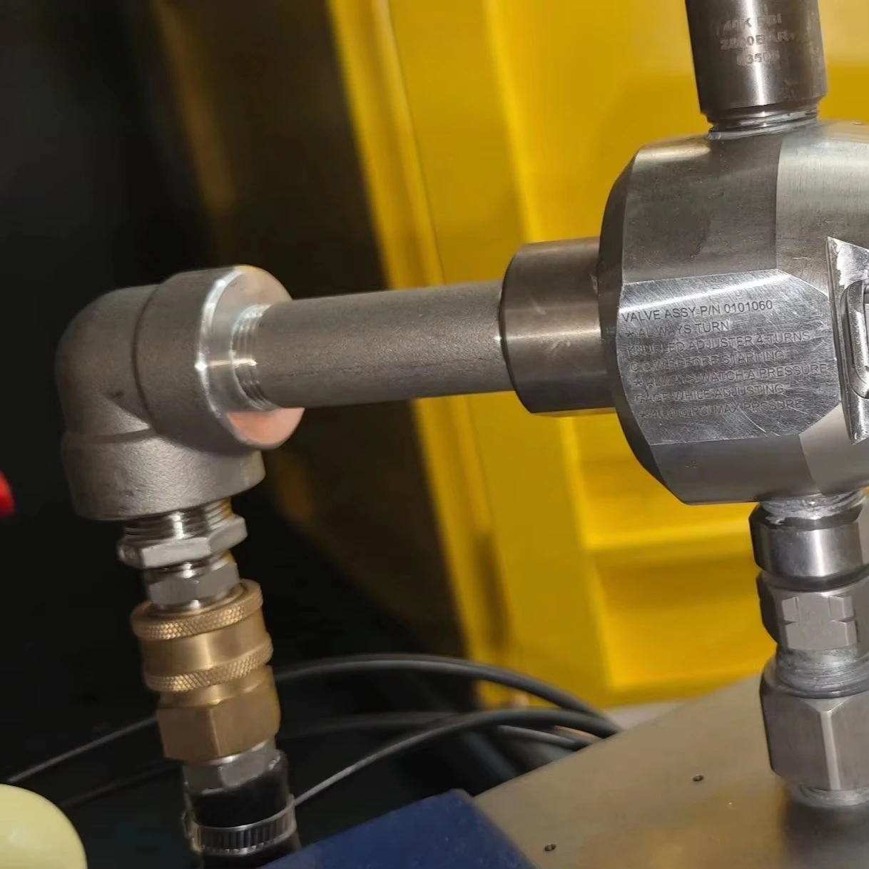 Adjustable Hand Bypass Valve High-Pressure Electric Water Jetting Machine New Condition Manual Type Cleaning Equipment Parts