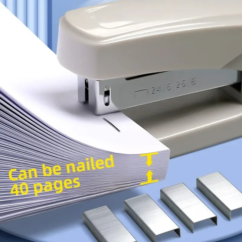 Large Labor-saving Stapler Multifunctional Heavy Duty Stapler Use 24/6 Staples Effortless Long Stapler Manual Stapling Machine