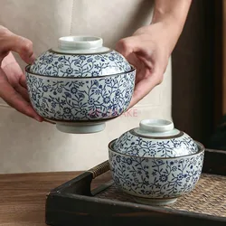 Ji Xiang Hua Gai Bowl Stew Cup Soup Bowl Ceramic Cap Steamed Egg Soup Special Steaming Bowl Commercial Water Separation Stew Cup