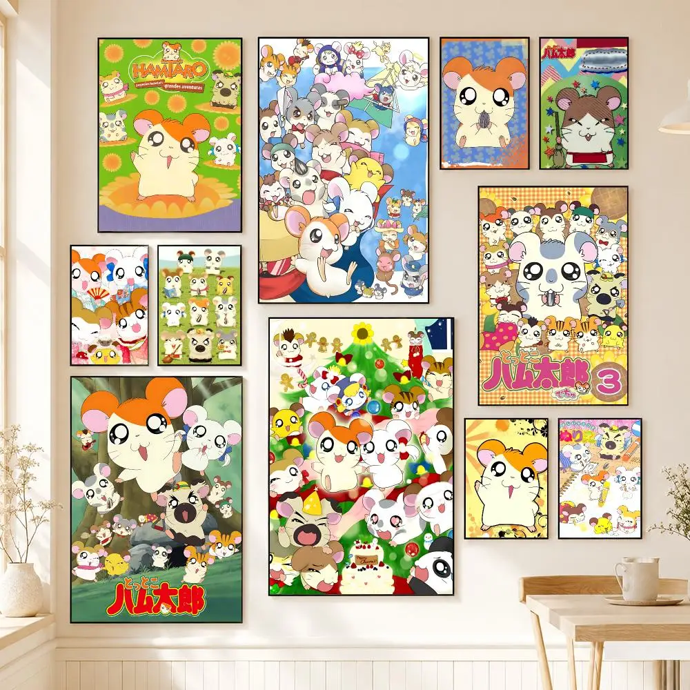 Best Seller H-Hamtaro Poster Sticker Self Adhesive For Playroom Bedroom Hallway Home Wall Art Decor Perfect Gift