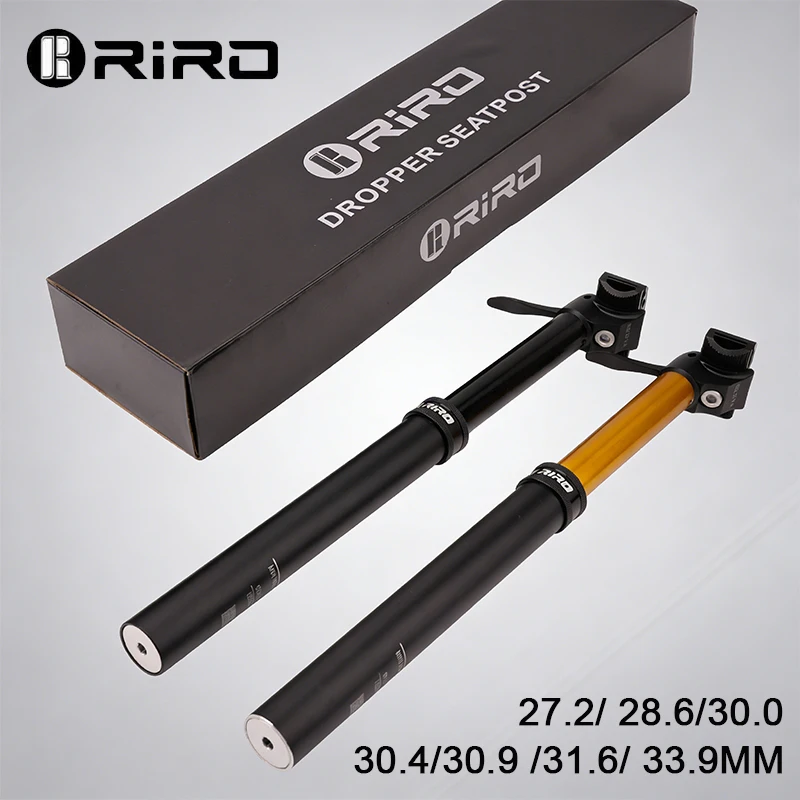 

RIRO Dropper Seat Post Bicycle 30.9/31.6mm Lift Seat Tube 350/400mm Mtb Seatpost Mountain Road Bicycle Seat Tube Cycling Parts