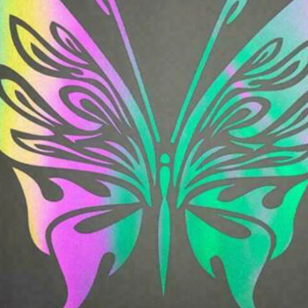 

5 Rolls Vinyl Transfer Film for DIY Permanent Adhesive Craft Projects on Fabric Glass Cup Apparel Accessory Gift