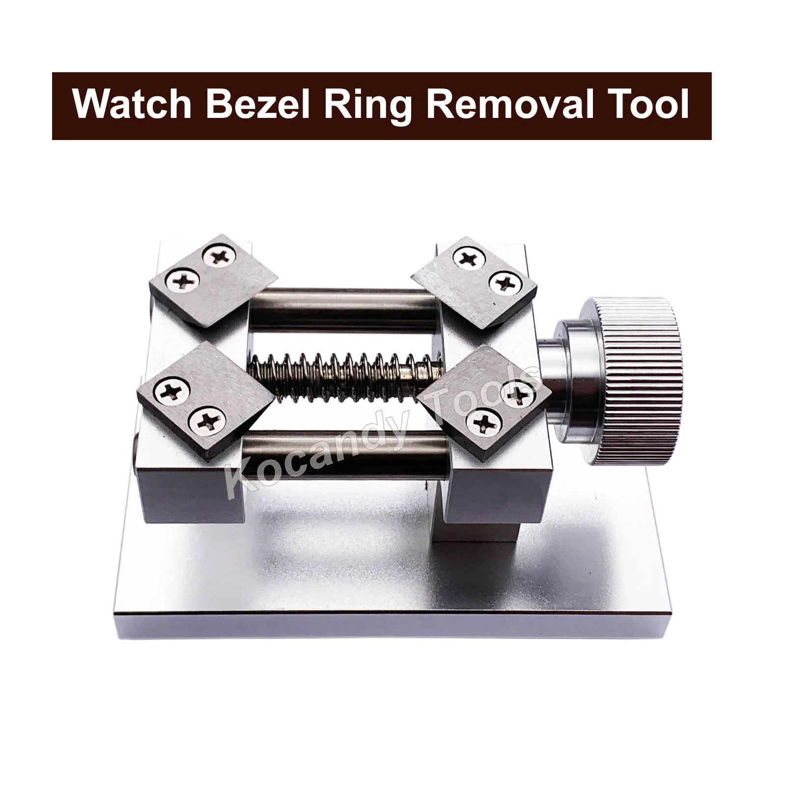 เครื่องมือซ่อมถอดแหวนกรอบนาฬิกาแบบมืออาชีพกล่องใส่นาฬิกากรอบสี่เหลี่ยมที่เปิดด้านหลังเครื่องมือช่าง