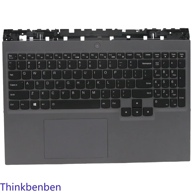 

US English Slate Grey Keyboard Upper Case Palmrest Shell Cover For Lenovo Legion 5 Pro 16ACH 5CB1C93162