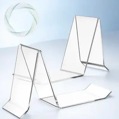 

2 Pcs Clear Acrylic Shoe Display Holders For Sneakers And Casual Footwear In Retail Environments