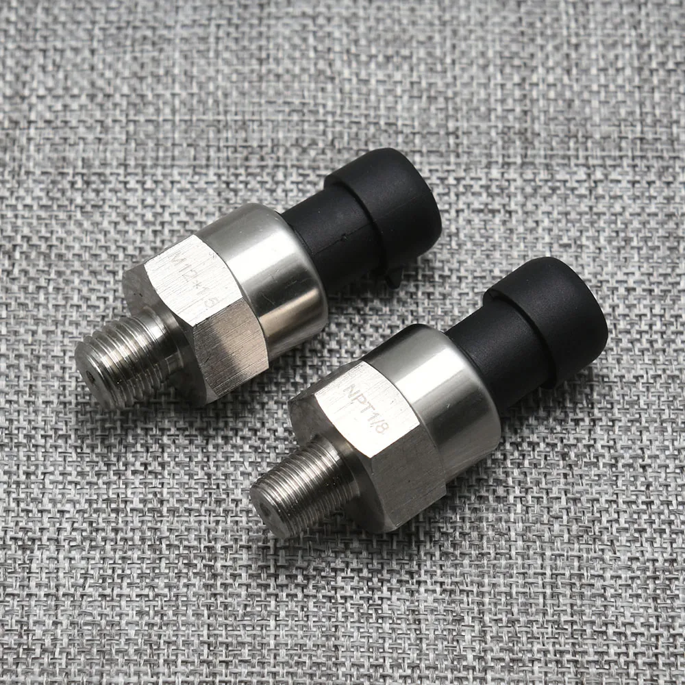 Universal Oil Pressure Sensor 1/8NPT 1/4NPT M12*1.5 M14*1.5 M16*1.5 M18*1.5 Fuel Pressure Sensor Fit for 12v/24v Auto Car Trucks