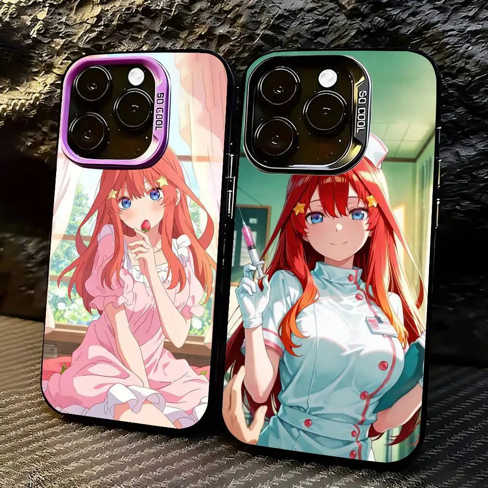 

Itsuki Anime N-Nakano Phone Case For iPhone 17,16,15,14,13,12,11 Plus,Pro Max,XS,Colorful Silver Phone case Funda Cover