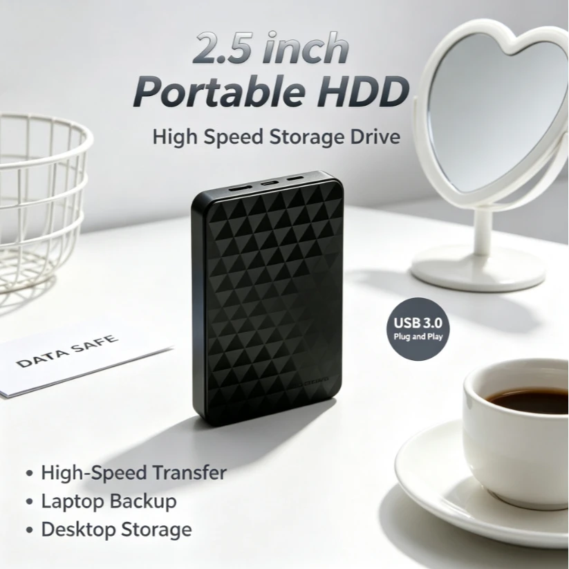 Seagate RJ Expansion 1TB Portable External HDD USB3.0 High Speed Storage Drive For PC Laptop Desktop Mac Android Data Backup