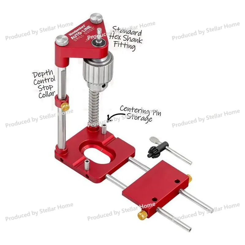 Metal Portable Belt Drill Positioner Woodpeckers Precision Positioner, Woodworking Positioner