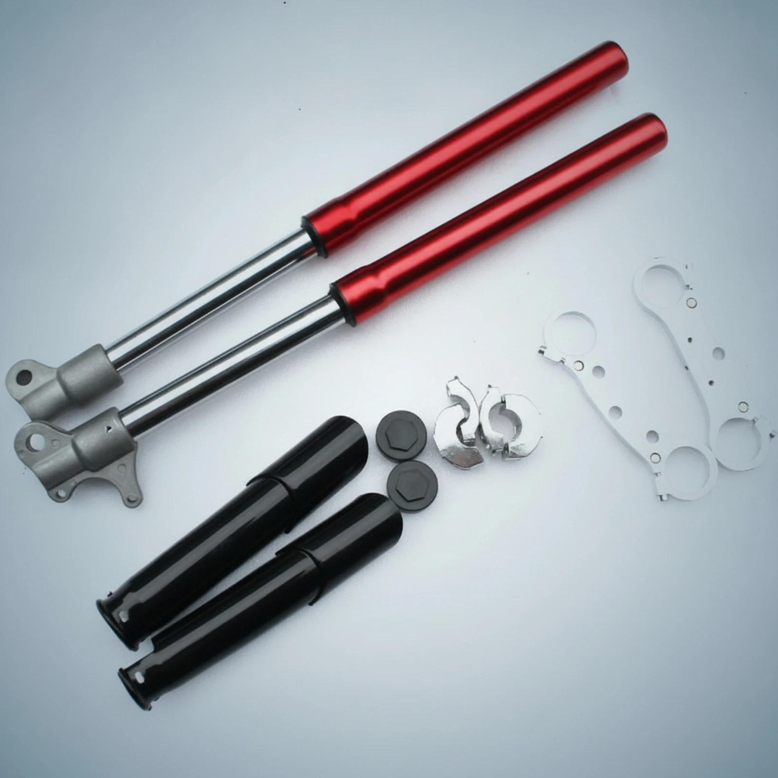 Motorcycle Forks with Connecting Plate Pair Inverted Front Forks Inverted Shock Absorbers High Quality Front Fork Set Brand New