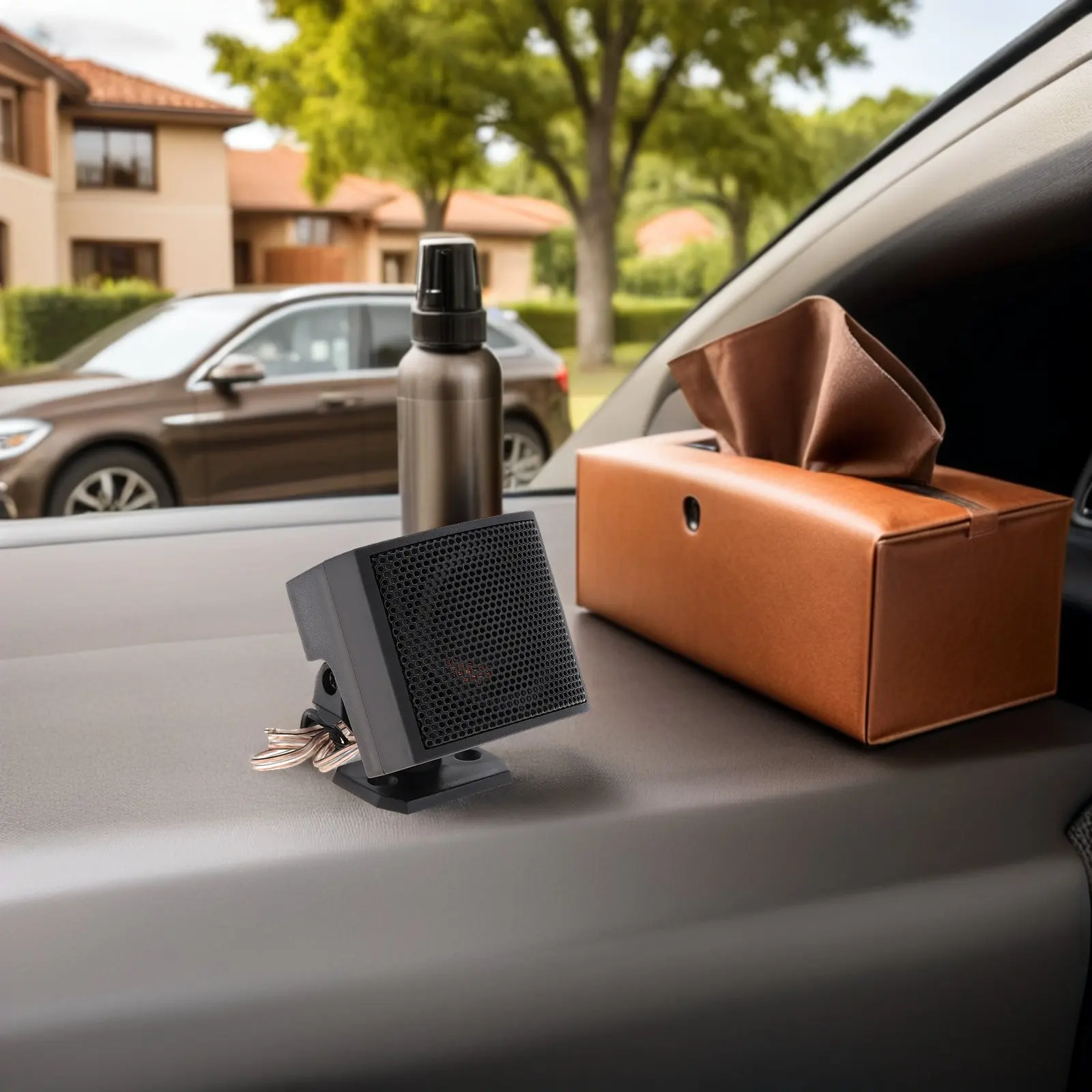 2Pcs 500W Car Loudspeaker Outdoor Voice Box High-Fidelity Vocal Performance Silk Film Electrodeless Capacitor Compact Portable
