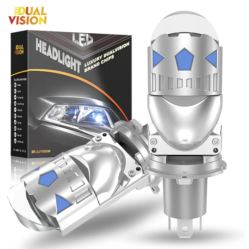 

1/2 шт. H4 линзы проектора светодиодные автомобильные фары 600000LM 800 Вт CANBUS Turbo авто лампы мотоцикла дальнего ближнего света LHD 6000K противотуманные фары 12 В