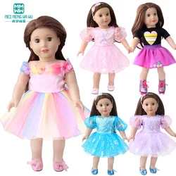 New Born Doll Clothes Fashion gauze dresses, shiny dresses, swimsuits for 17-18inch american doll toy accessories gift