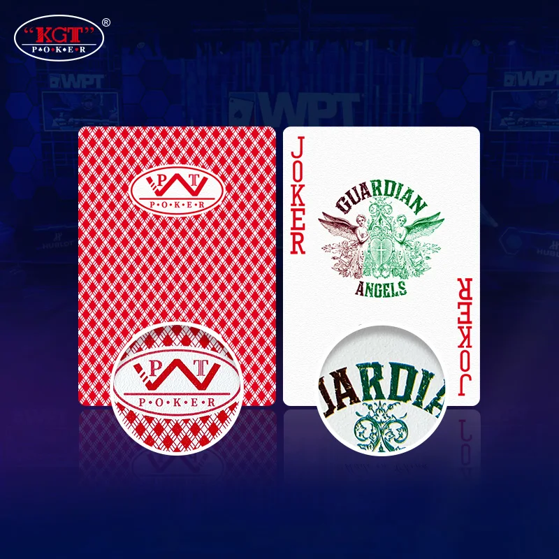 1/2 عبوة من بطاقات البوكر ذات الخط الكبير PVC لبوكر البلاستيك WPT Professional Texas Hold'em #3