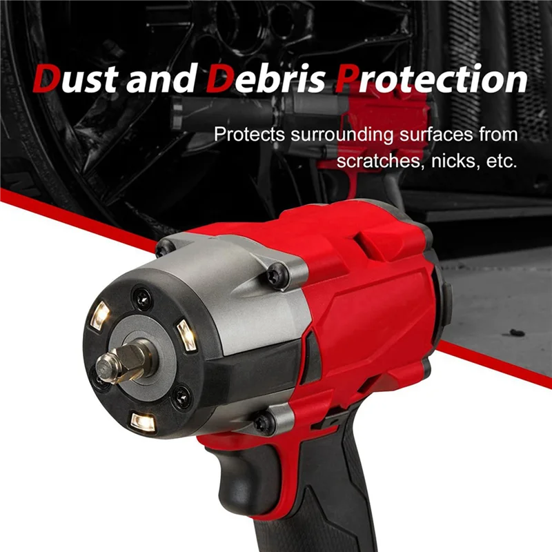 【Perfect-Gift!】2X 49-16-2960 Torque Impact Rubber Protective Boot For  M18 Fuel Mid-Torque Impact Wrench