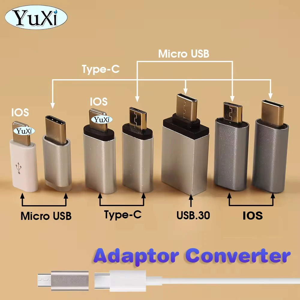 1 Piece Type-C Adapter Micro USB usb 3.0 Converter Phone Charging Data Transfer Adaptor For Samsung Xiaomi Huawei IPHONE