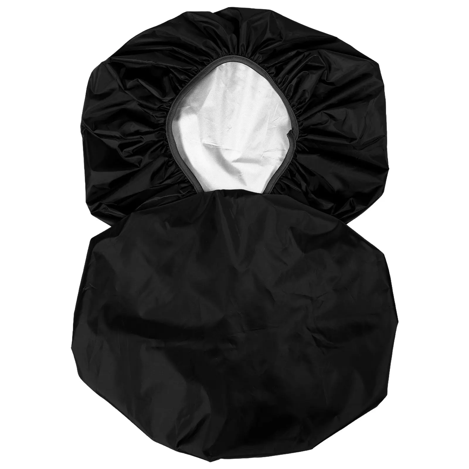 2Pcs Black Toilet Seat Cover Waterproof Elastic Lid Cover Universal Fit for Round Elongated Toilets Washable Bathroom Decor