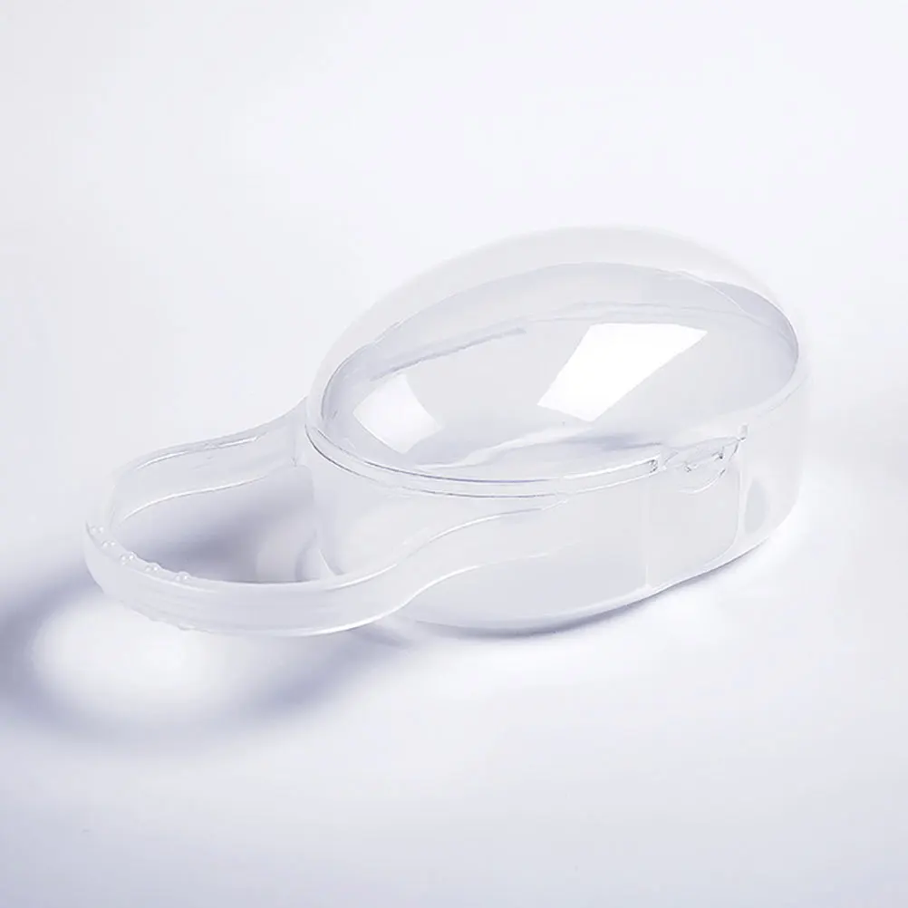 4Pcs Pacifier Storage Case Portable Baby Soother Holder Box Safe PP Material for Travel Home Use Pink Green Blue Transparent