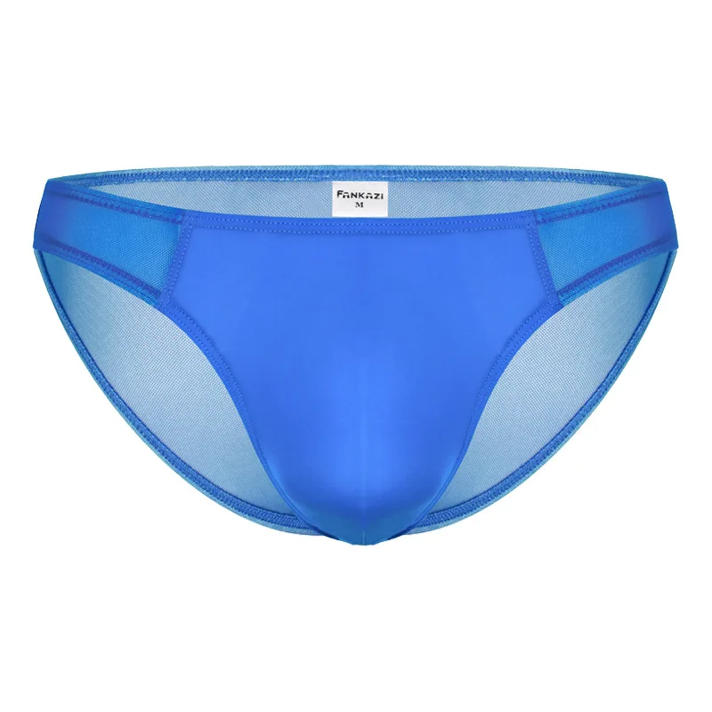 Japanese Mesh Mens Briefs Young Peoples Thin Buttocks and Low Waist Underwear.