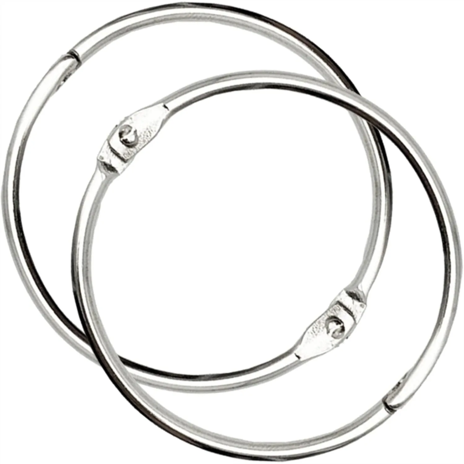 

30 Pack 2 Inch Loose Leaf Binder Rings with Metal Nickel Plated for Index Cards, for School, Home, or Office