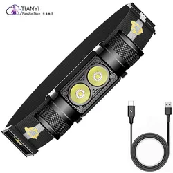 Waterproof quick detachable USB direct charge super bright MINI LED charging headlamp strong light mining light 18650 battery