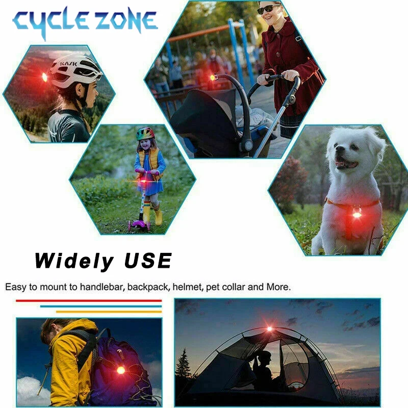 Bike Light Set USB Rechargeable LED Bike Headlight Taillights Night Riding Safety Warning Tail Light Bicycle Front Rear Lamps