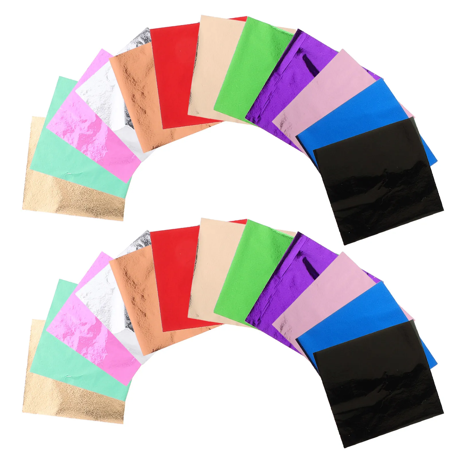 

240pcs Gold Leaf Sheets For Nail Arts Imitation Gold Foil Paper Multi-Color Handicrafts Diy Decoration Supplies Craft