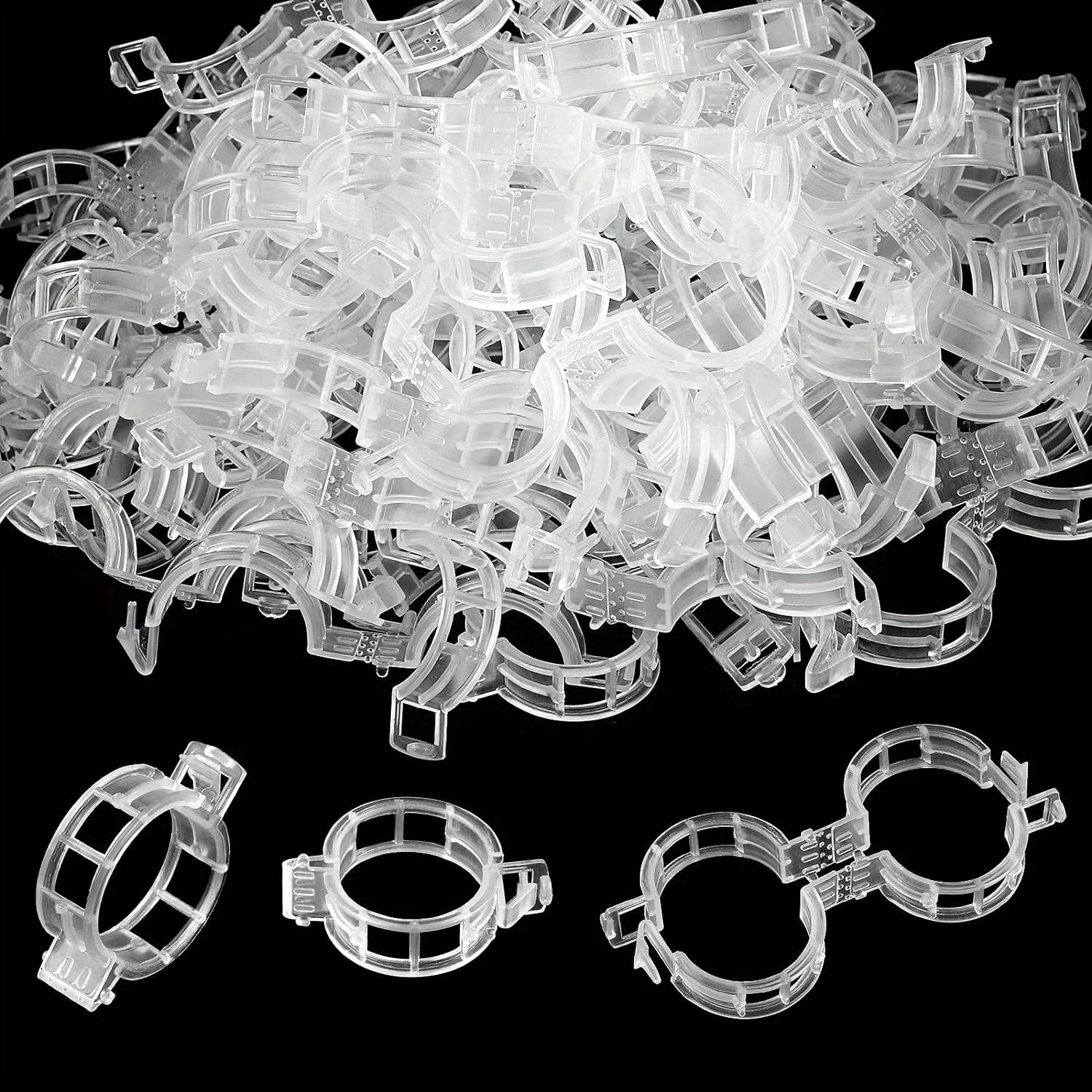 200 Pcs Plastic Trellis Plant Support Clips for Support, Grape and Tomato Vine, Vegetables Plants, Garden Clips