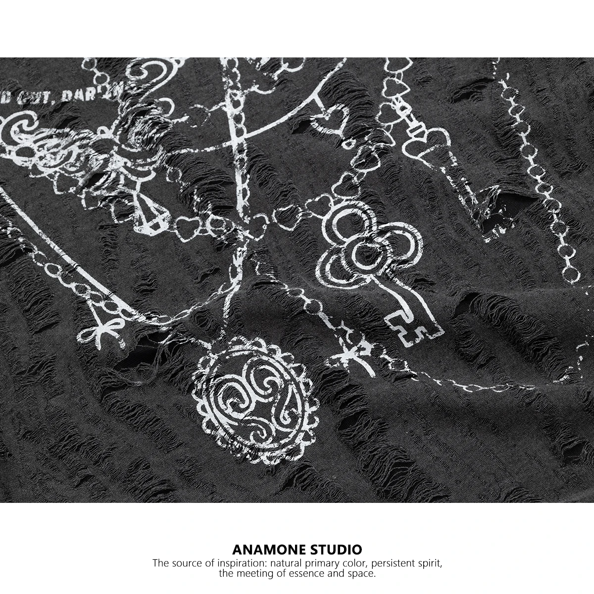 ANAMONE Women gothic punk T-shirt Hanging Neck Piercing T-shirt For Women, Summer 2025 American High Street Spicy Girl Design