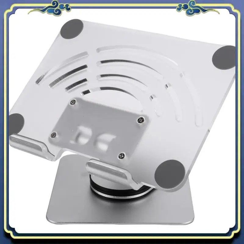 Portable 360° Rotating Tablet Stand Adjustable Portable Acrylic Desktop Stand For Tablets Up To 12.9 Inches A