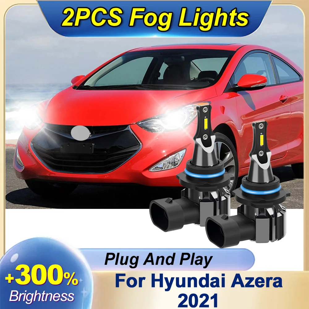 

2Pcs 9006 HB4 LED Fog Light Bulbs Canbus Auto Front Fog Lamps 30000LM 6000K Car Light Upgrade Chip For Hyundai Azera 2021