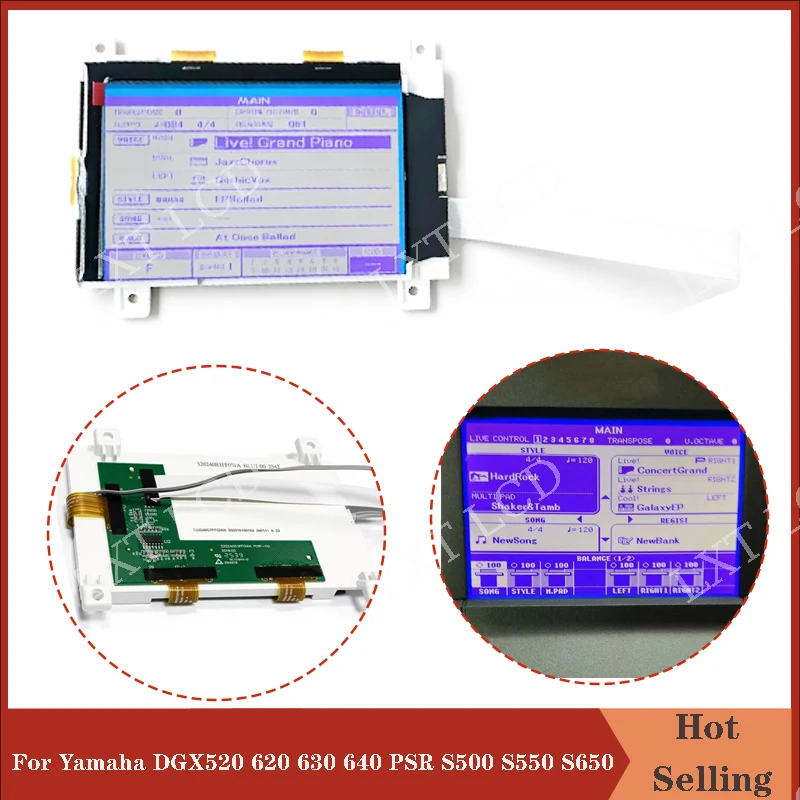 New A+ LCD Display Screen For Yamaha DGX520 620 630 640 PSR S500 S550 S650 mm6 mm8 Hjdj5428(48) 320240B3FFOWA