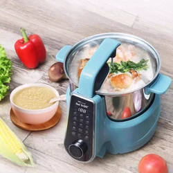 220V Smart Kitchen Robot Machine Automatic Multi-function Reservation Timing Kitchen Use Stir-fry Cooking Pot robot de cocina