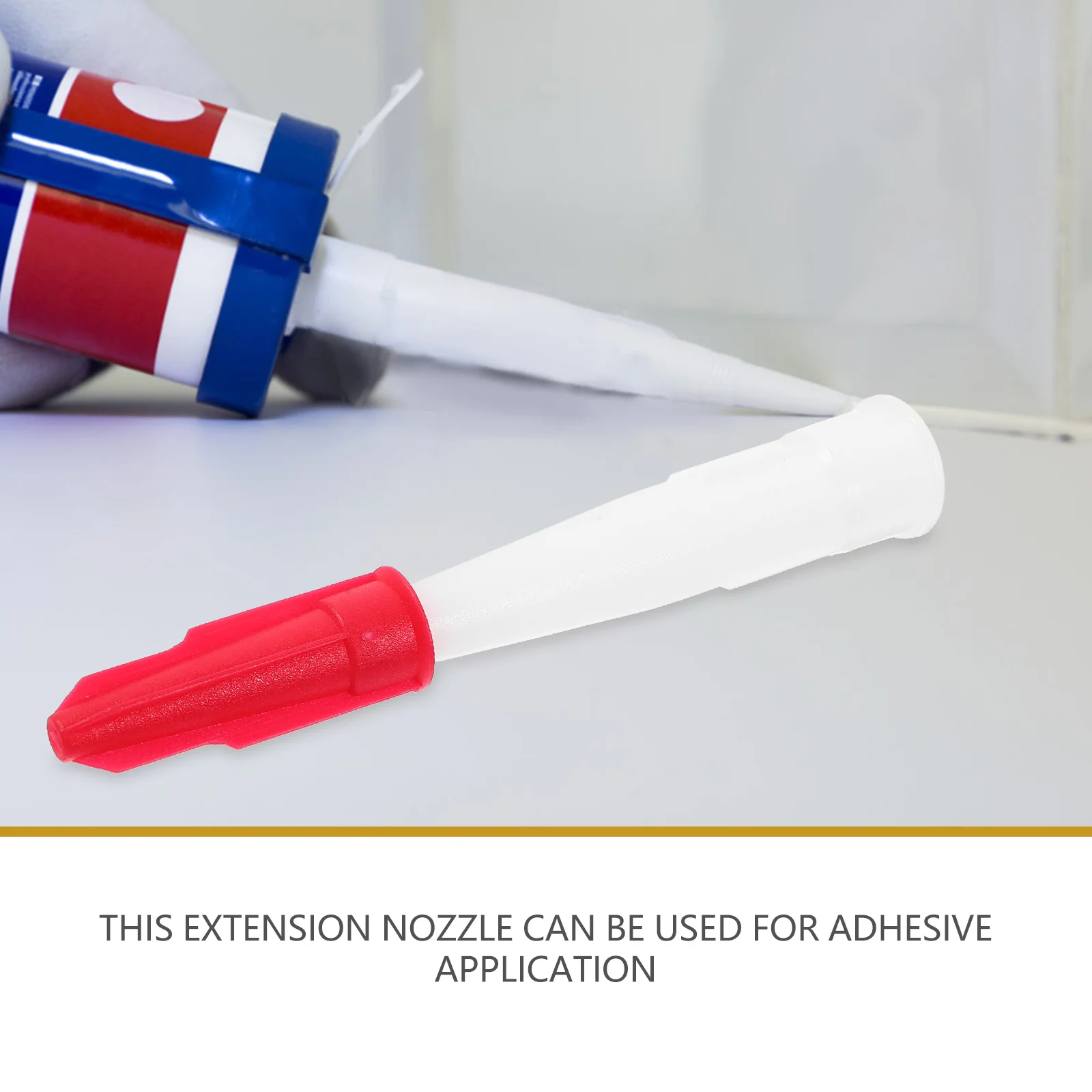 

1 set Caulking Nozzle Extension for Windows Doors Kitchen Bathroom Sealer Saver Caps Tube Stopper Glass Glue Applicator