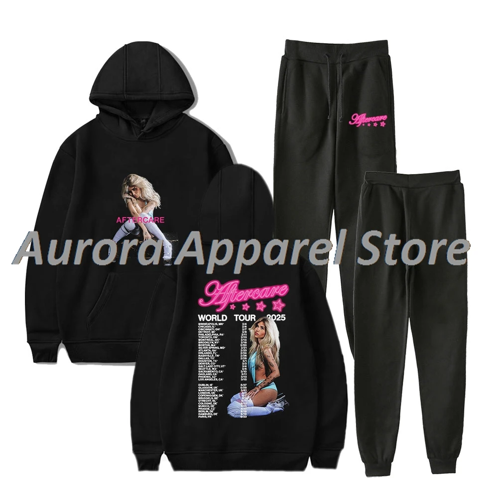 Nessa Barrett Aftercare World Tour 2025 Merch Hoodies Jogger Pants Cosplay Women Men Fashion Streetwear Set