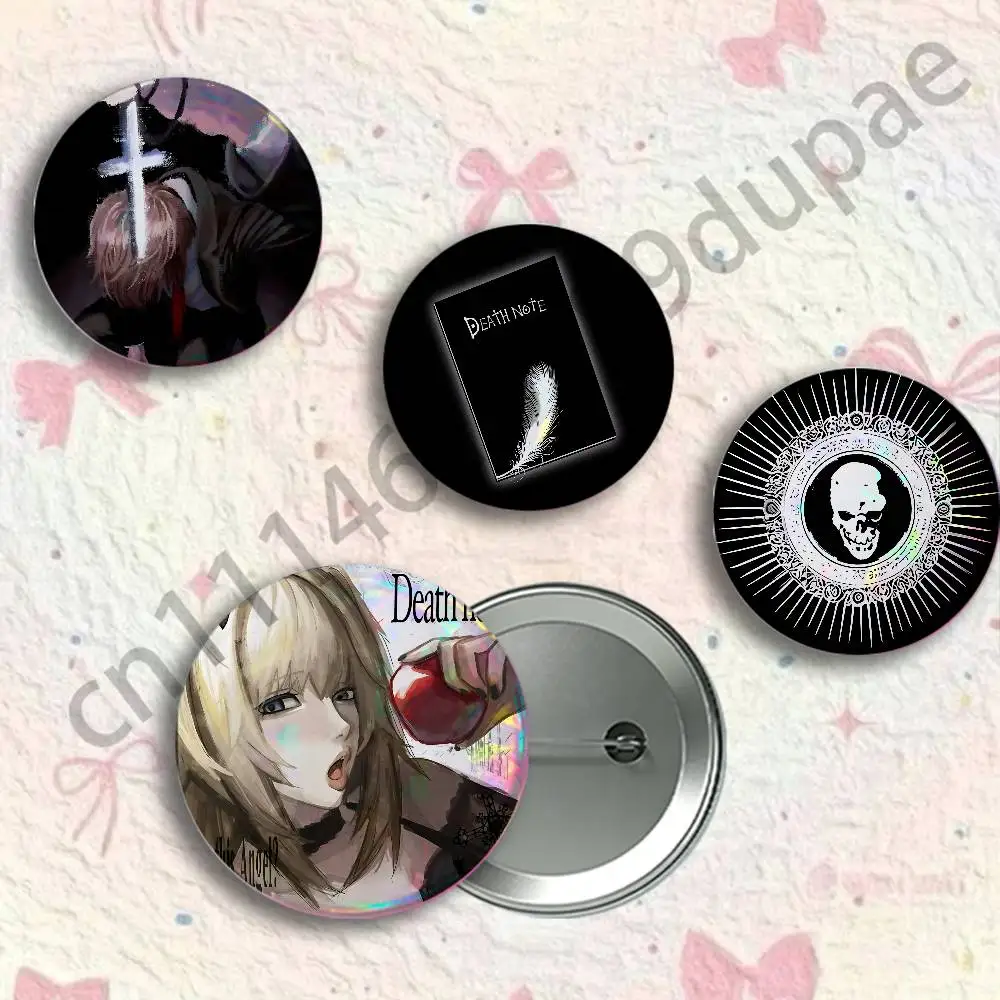 D-DEATH NOTE Button Pin Single Pack Anime Merch for Ita Bags Badge Collectible Buttons
